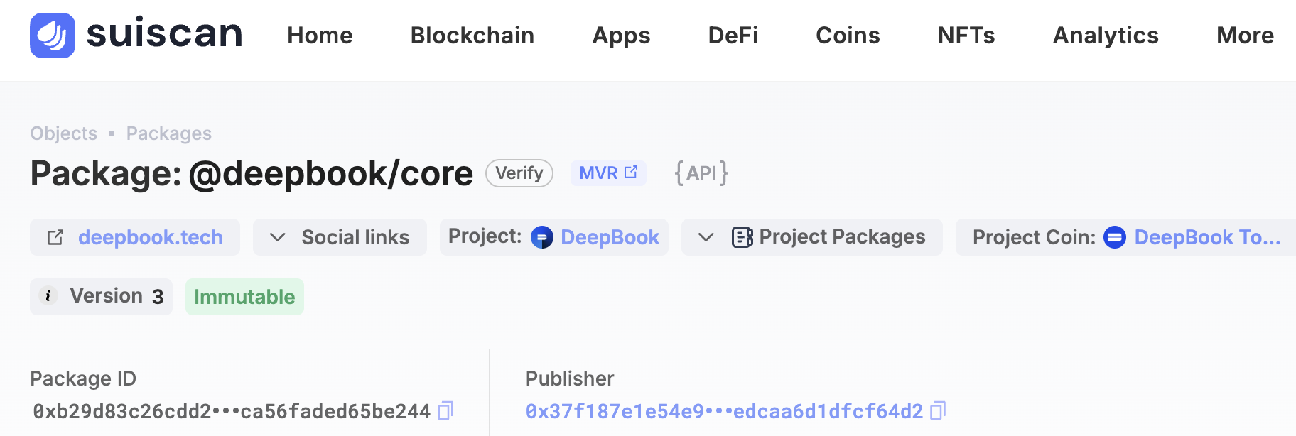 Package explorer